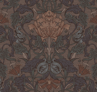 Loymina British Style Garden Brit11 022 для спальни для гостиной для загородного дома для комнаты бежевый коричневый синий мятный
